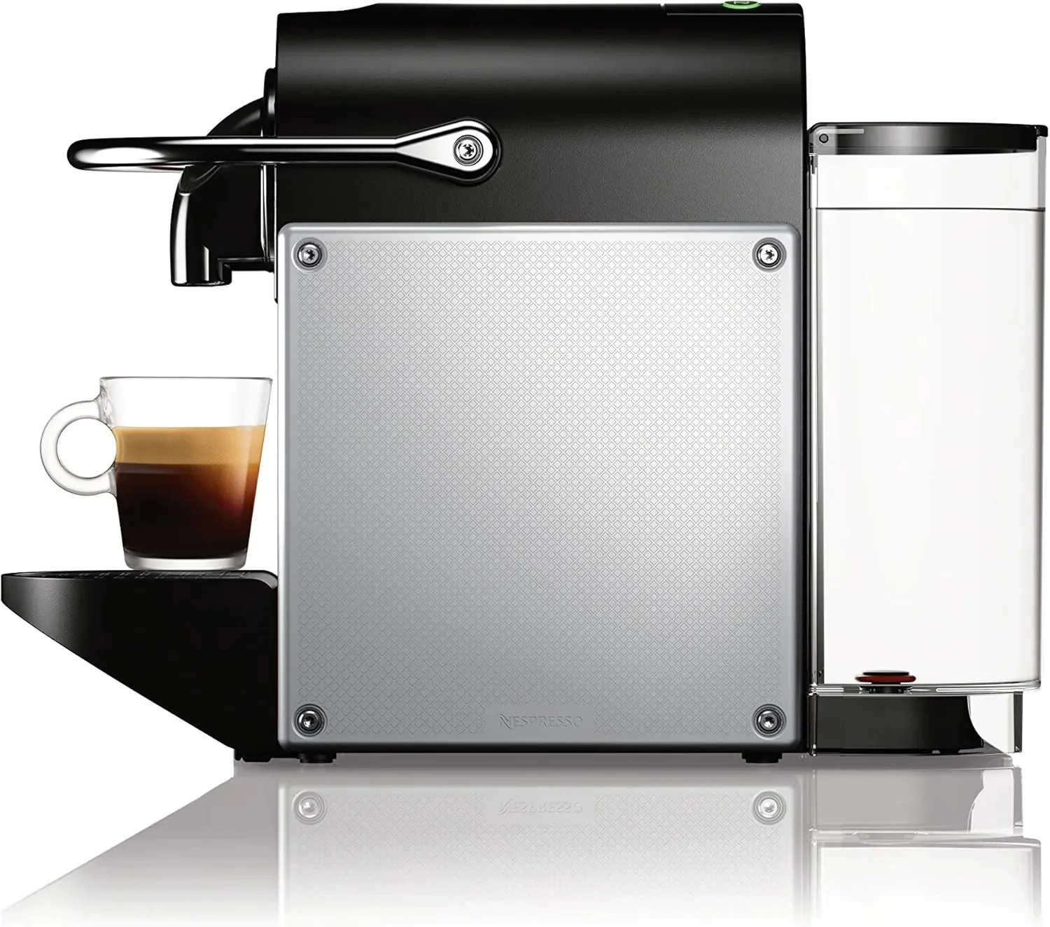 Nespresso Pixie Espresso Machine by De’Longhi, 19-Bar Pump, Compact Aluminum Design, Silver, 1100ml