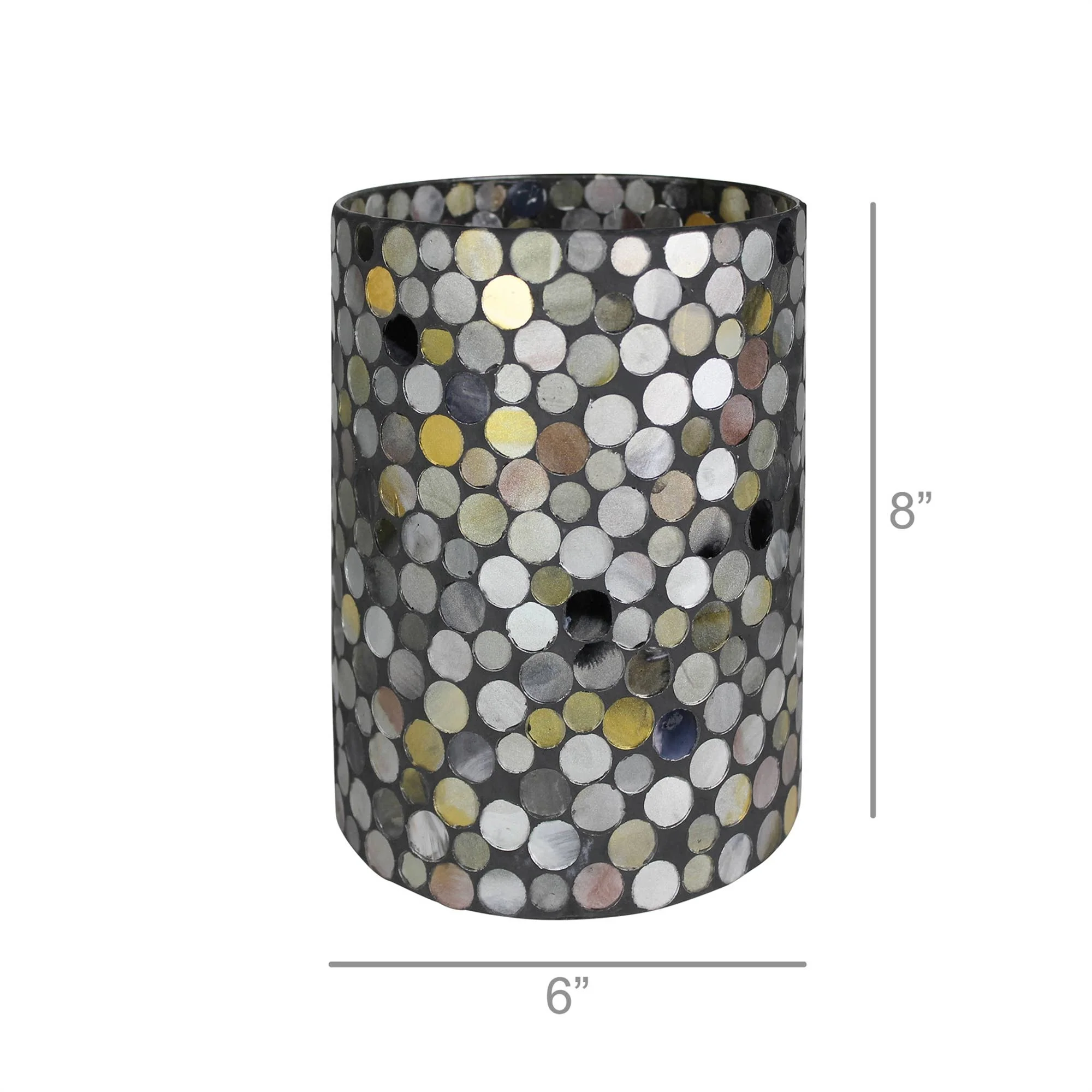 Mosaic Hurricane, Mirrored Circles - Lrg