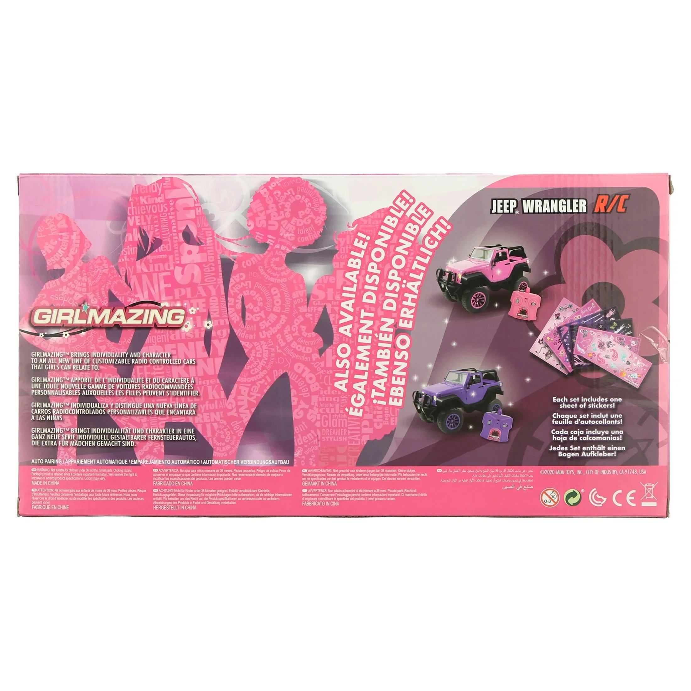 Jada Toys – Jeep a Control Remoto GirlMazing, Color Púrpura