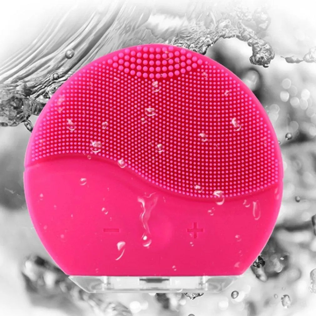 Silicon Face Cleansing Brush Facial Exfoliating Electric Rechargeable