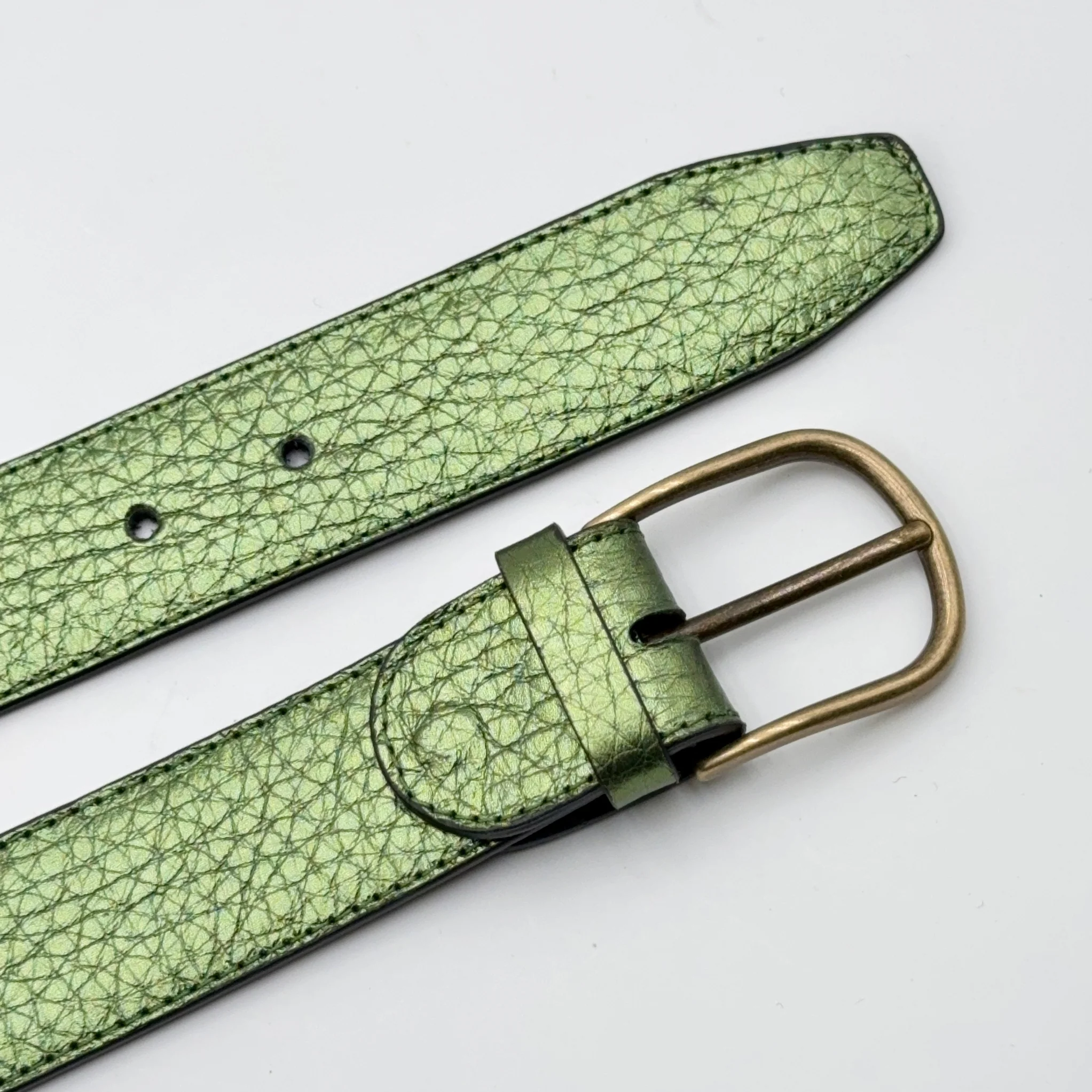 Cintura altezza 3,5 cm metaltaurus verde