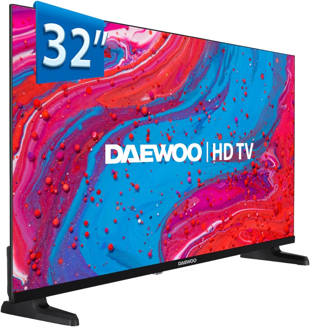 Daewoo TV 32DM85HV Smart TV 32 Pulgadas HD (HDR10, 1366x768, Frameless, Dolby Audio) Gama 2025
