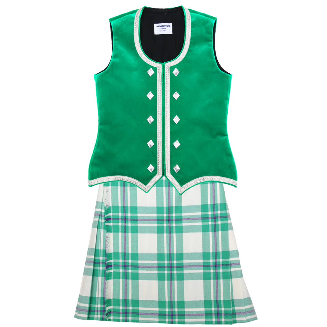 Size 14 Slim Green McGregor Kiltie and Vest