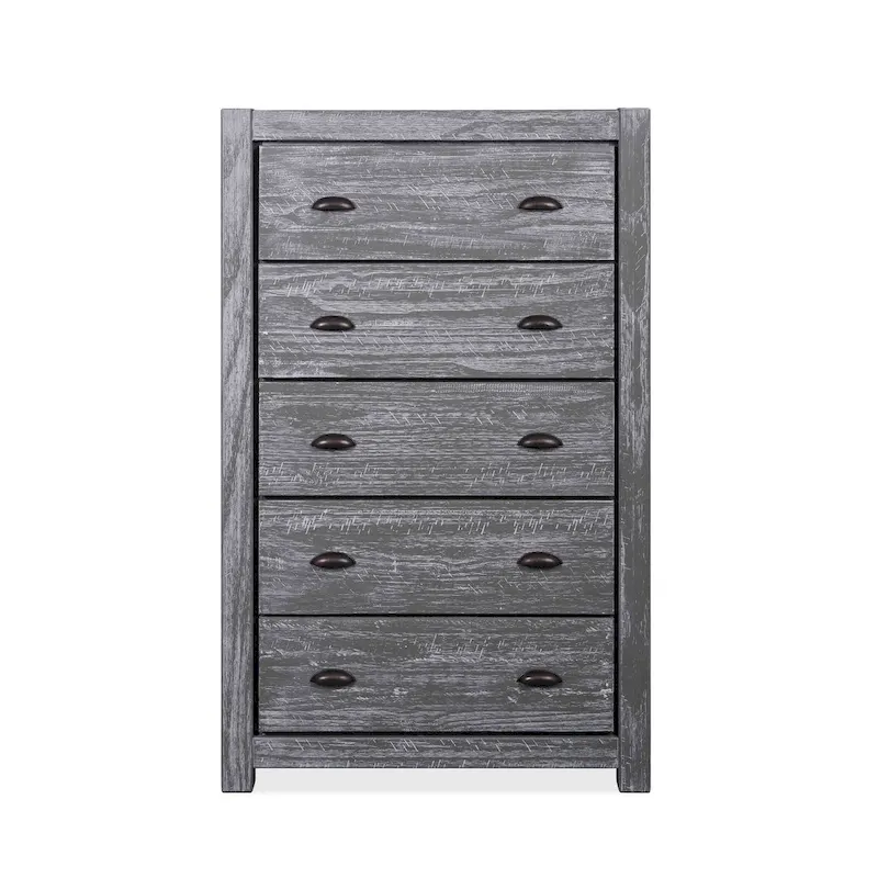 Montauk Solid Wood Chest with 5 Drawers by Grain Wood Furniture