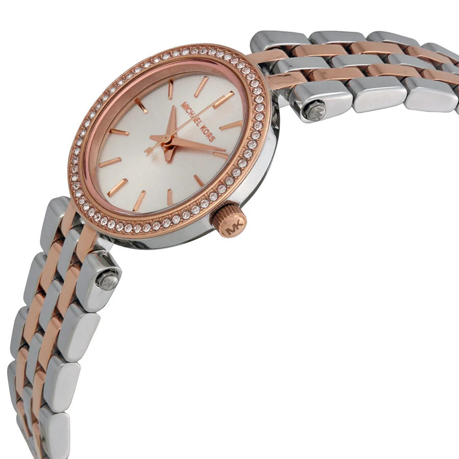 Michael Kors Petite Darci Silver Dial Two-tone Ladies Watch MK3298