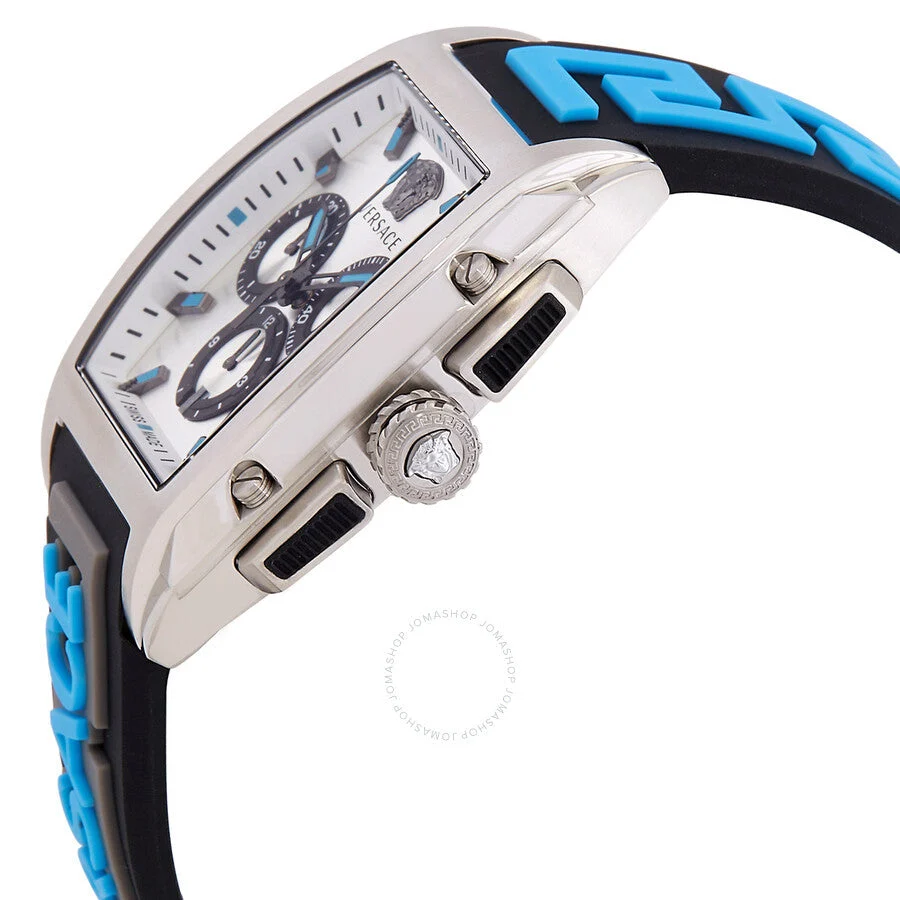 Versace Dominus Chronograph Quartz Silver Dial Men's Watch VE6H00123