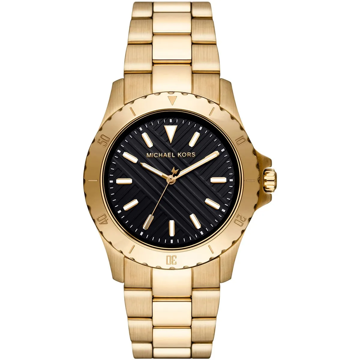 Michael Kors Everest Black Dial Gold Men's Watch - MK9078