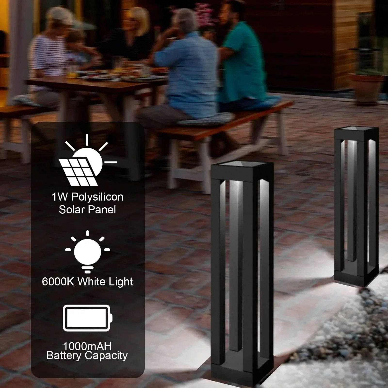 Outdoor Solar Lanterns (2 Packs)