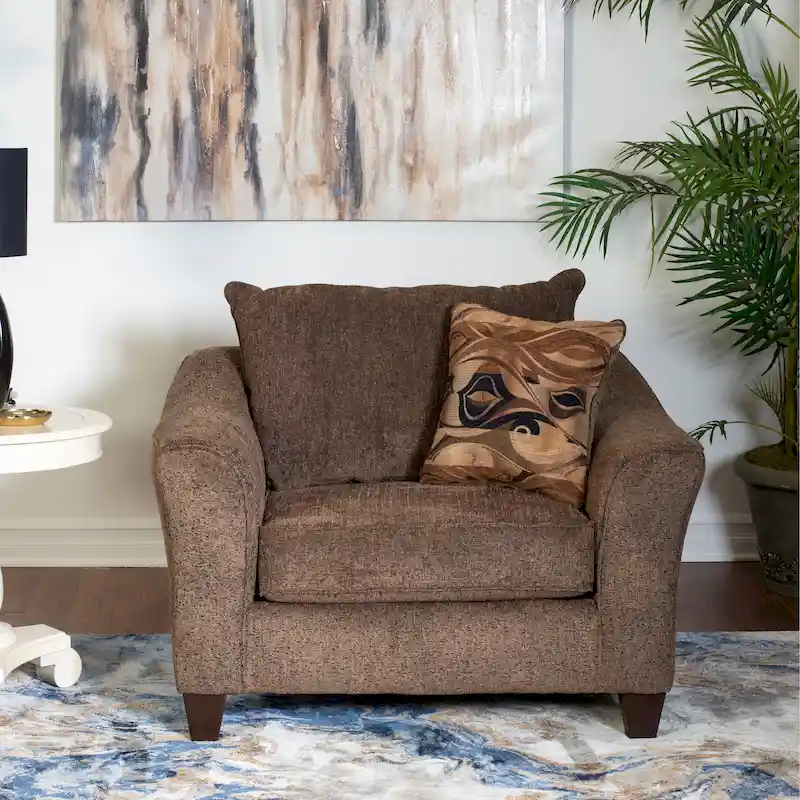 Roundhill Furniture Camero Contemporary Fabric Pillowback Accent Chair