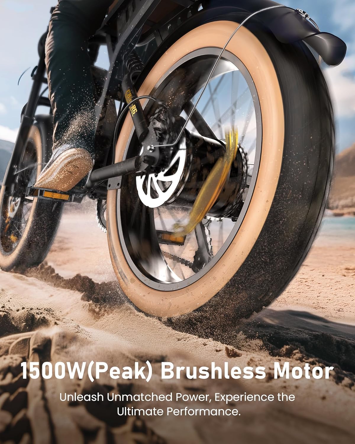R6 Fat Tire Electric Bike for Adults 1500W Motor, 28MPH, Max 75 Miles Electric Motorcycle, 20 Fast Electric Dirt Bike, Shamano 7-Speed E-Bike Full Suspension, R/L Turn Headlight, UL2849 Certified