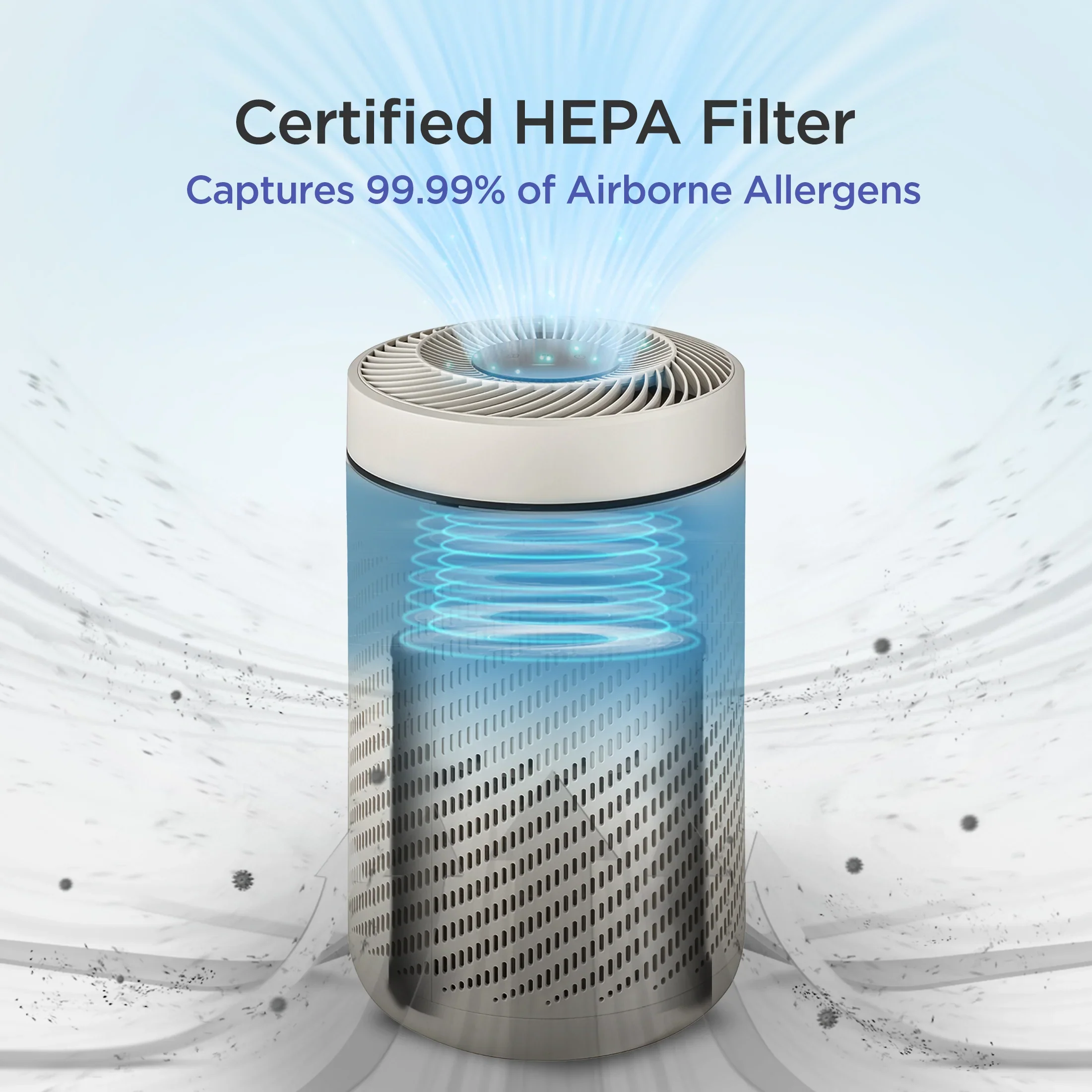 2025 Purificador de aire H13 True HEPA (CAC-AB0610FI)