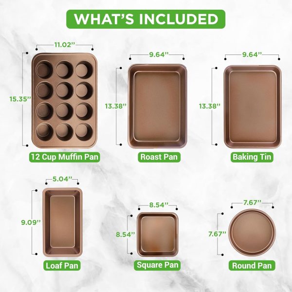 20-Piece Nonstick Kitchen Cookware Set PFOA/PFOS-Free Heat Resistant Lacquer Kitchen Ware Pots Baking Pan Set w/ Saucepan, Frying Pans, Cooking Pots, Oven Pot, Lids, Utensil NCCW20S