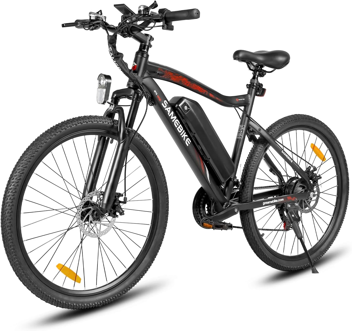 SAMEBIKE Bicicletta Elettrica per Adulti 26'',Bici Elettrica con Pedalata Assistita,City E-bike Unisex Adulto,Batteria Rimovibile 48V10.4AH,Bici Elettriche per 21 Velocità Uomo/Donna