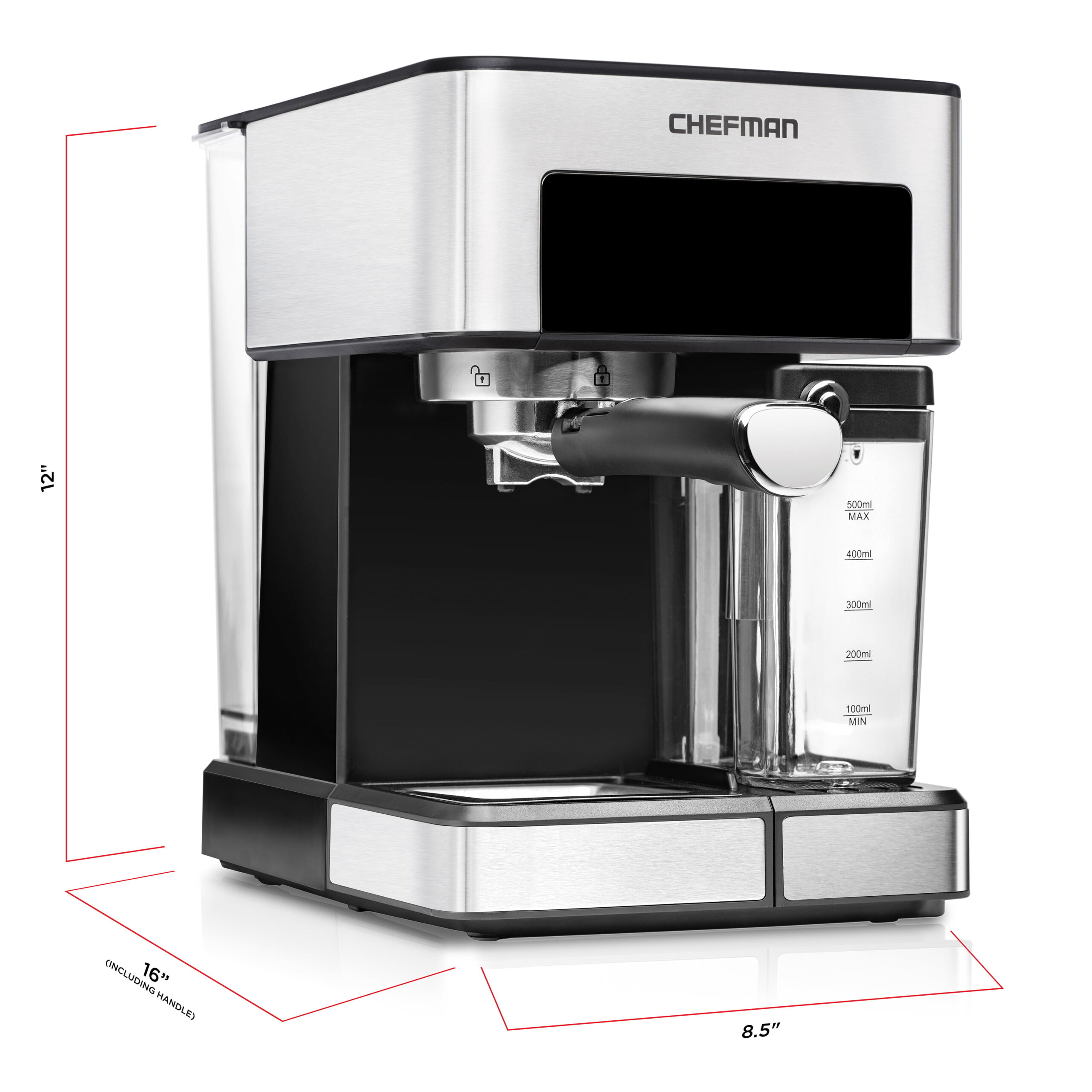 1.8L Barista Pro Espresso Machine, Stainless Steel
