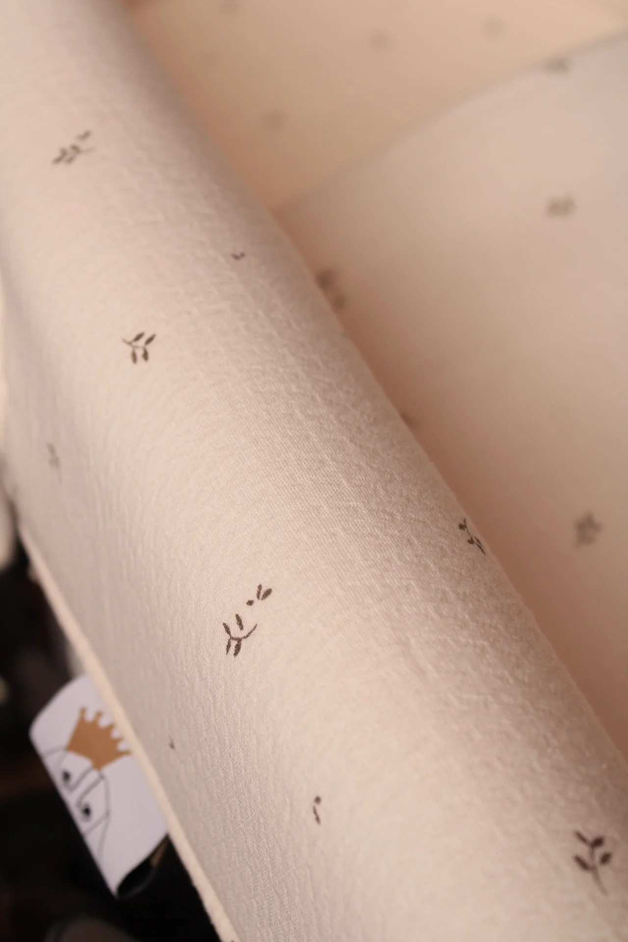 Vestidura Cochecito Nature Estampado + Gasa Cruda Reversible