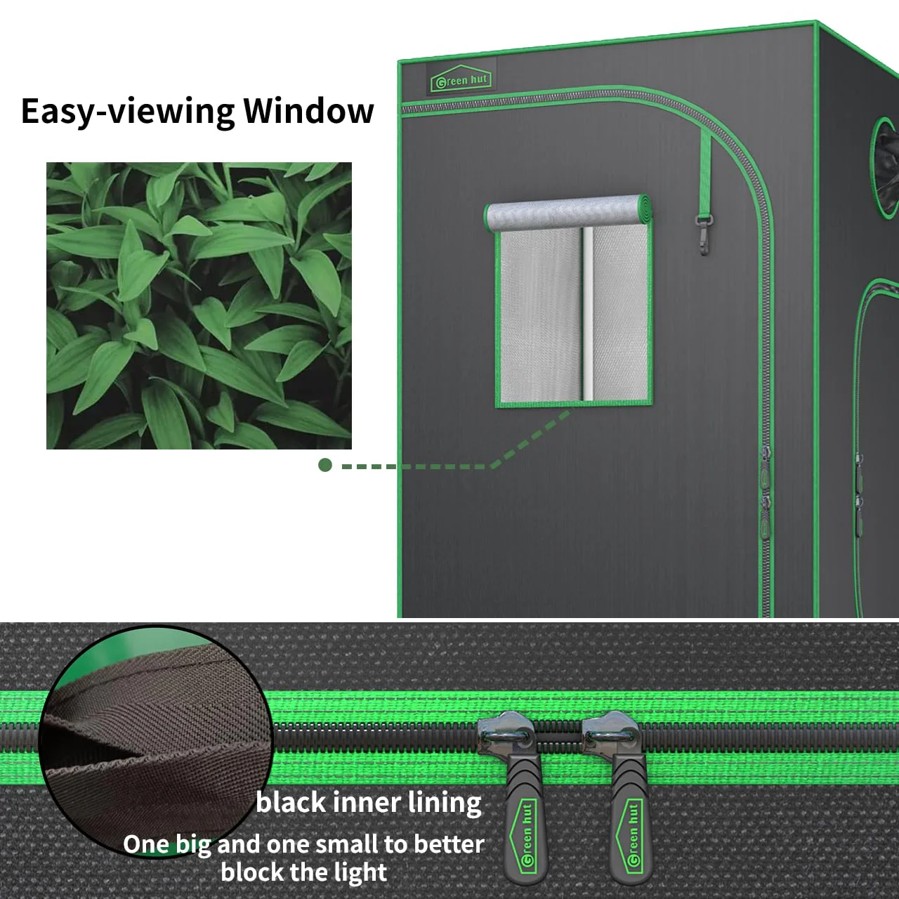 Green hut Grow Tent 96