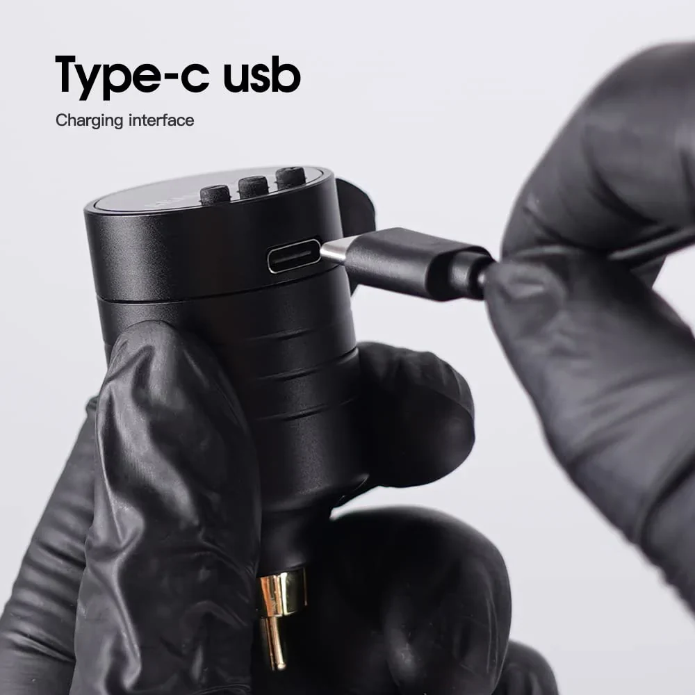 Dragonhawk S6 Pro Pluma de Tatuaje con Kit de Baterías Inalámbricas