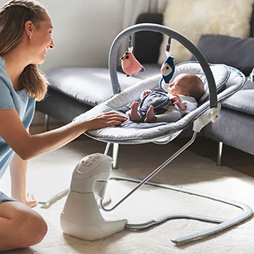 Babymoov Swoon Light Altalena elettrica Multifunzione, Legno, Grey, 1 unità (Confezione da 1) : Amazon.it: Prima infanzia