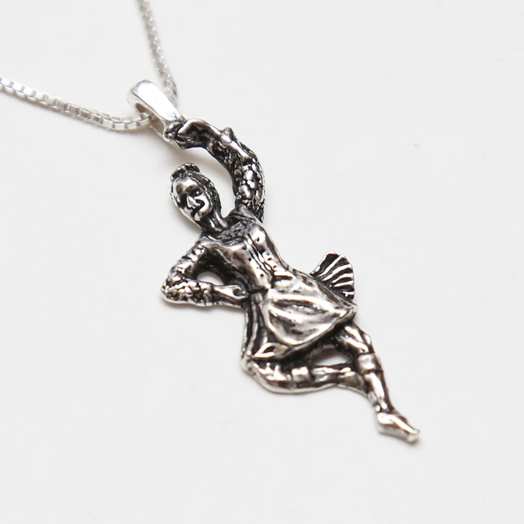Silver Highland Dancer Necklace