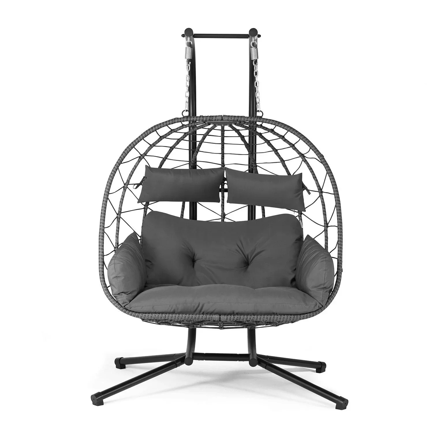 2025 Sillón colgante doble de resina trenzada Aria