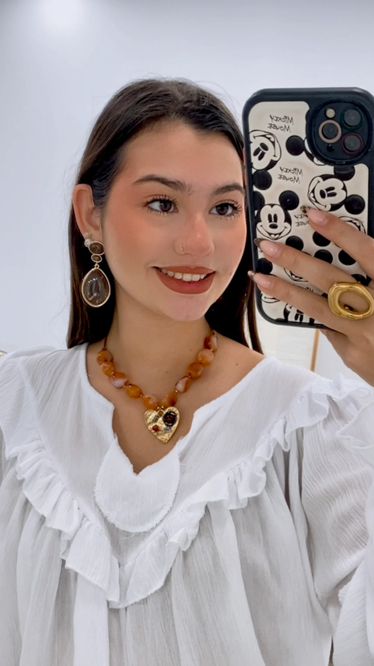 COLLAR PIEDRAS + CORAZÓN