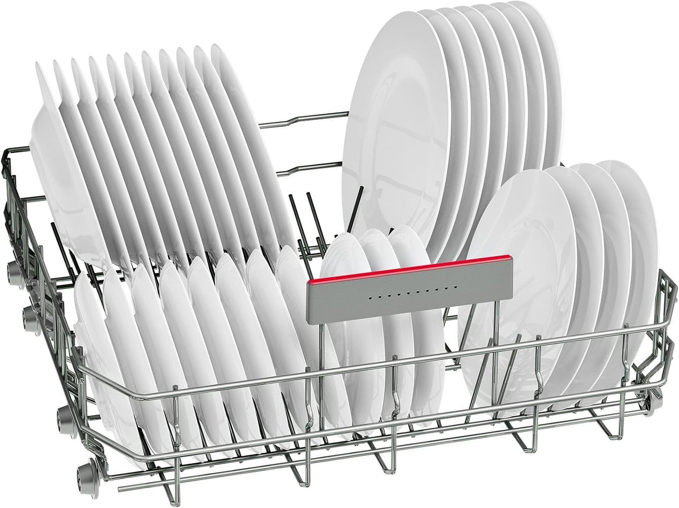 Bosch SMU4ECS28E, Serie 4, Smarter Unterbau-Geschirrspüler 60 cm, Besteckschublade, Spülmaschine Made in Germany, besonders Leise, Extra Trocknen, schneller sauberes Geschirr, Ferndiagnose, Edelstahl