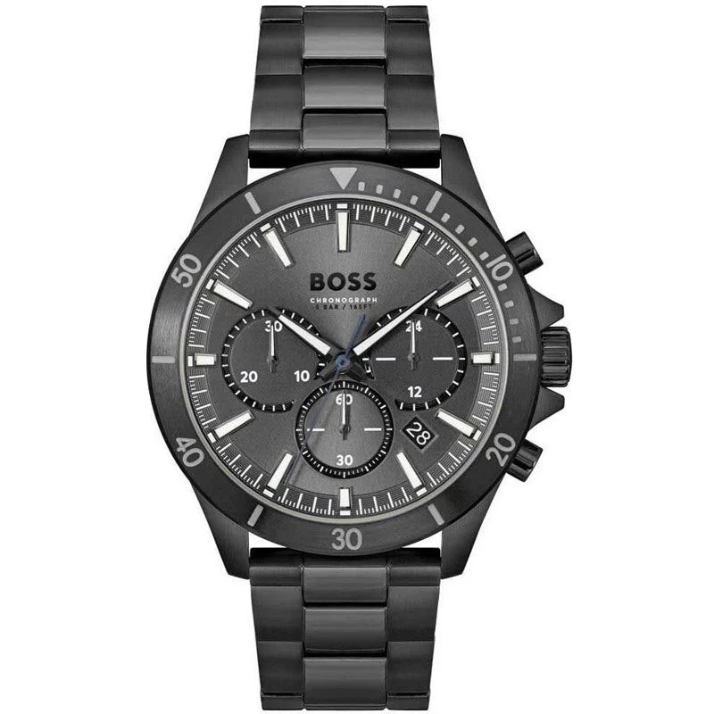 Hugo Boss Troper Chronograph Black Dial Men's Watch - 1514058