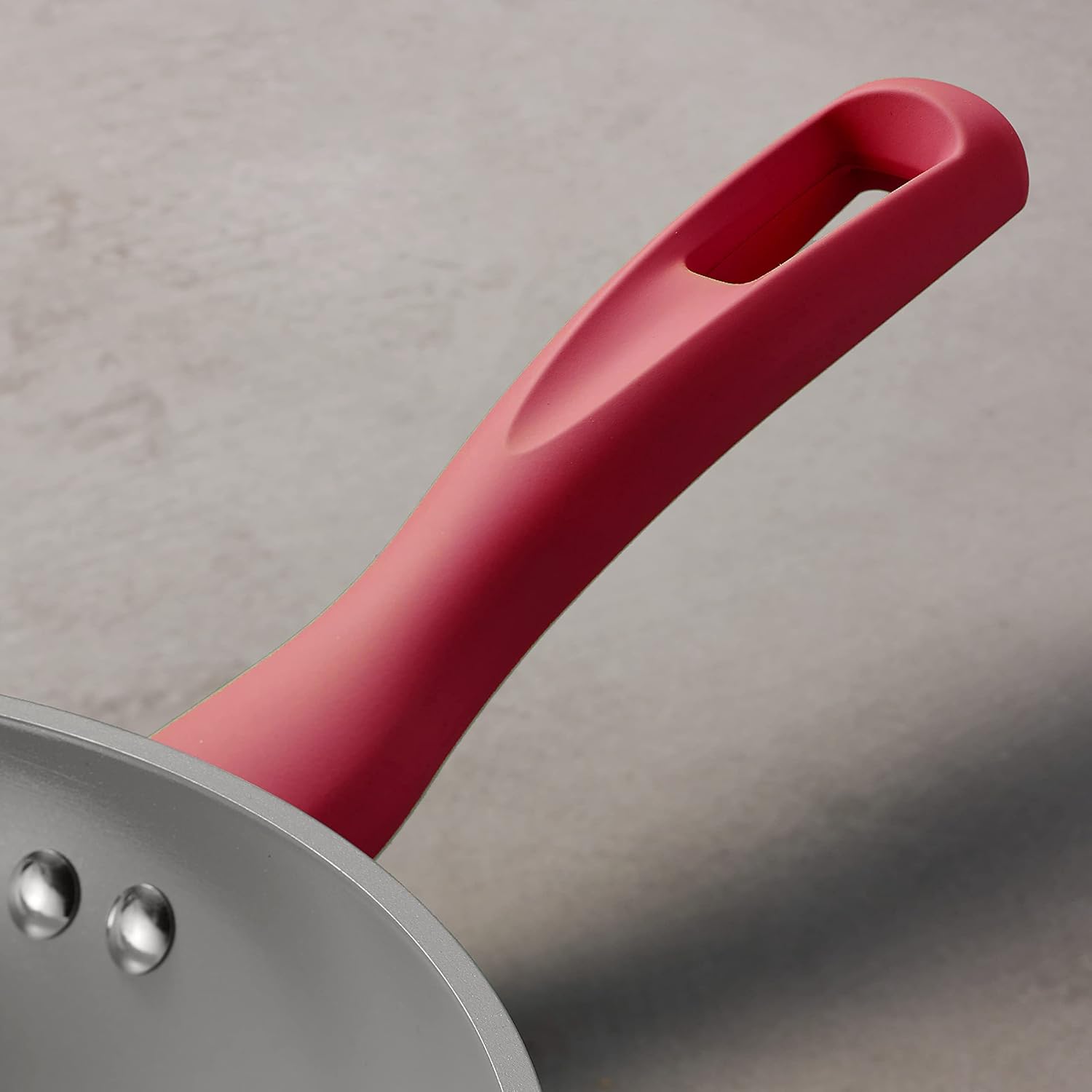 14-Piece Ceramic Cookware Set Red Nonstick, Induction-Ready, Oven Safe, Dishwasher Safe, Includes Fry Pans, Sauté Pan, Sauce Pans, Dutch Oven, and Wooden Utensils, 80110/034DS