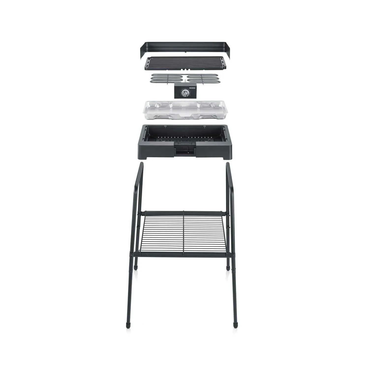 Barbacoa Con Patas Con Parrilla Acanalada 2200 W Pg 8568 Severin