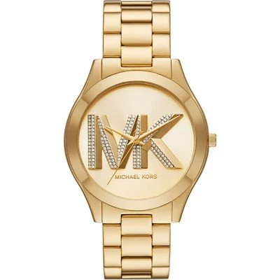 Michael Kors Oversized Slim Runway Gold-Tone Logo Watch MK4732