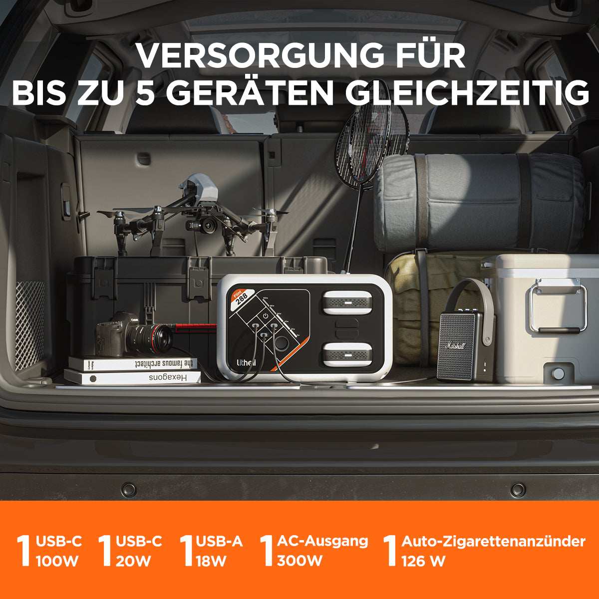 2025 Central eléctrica portátil Litheli B288