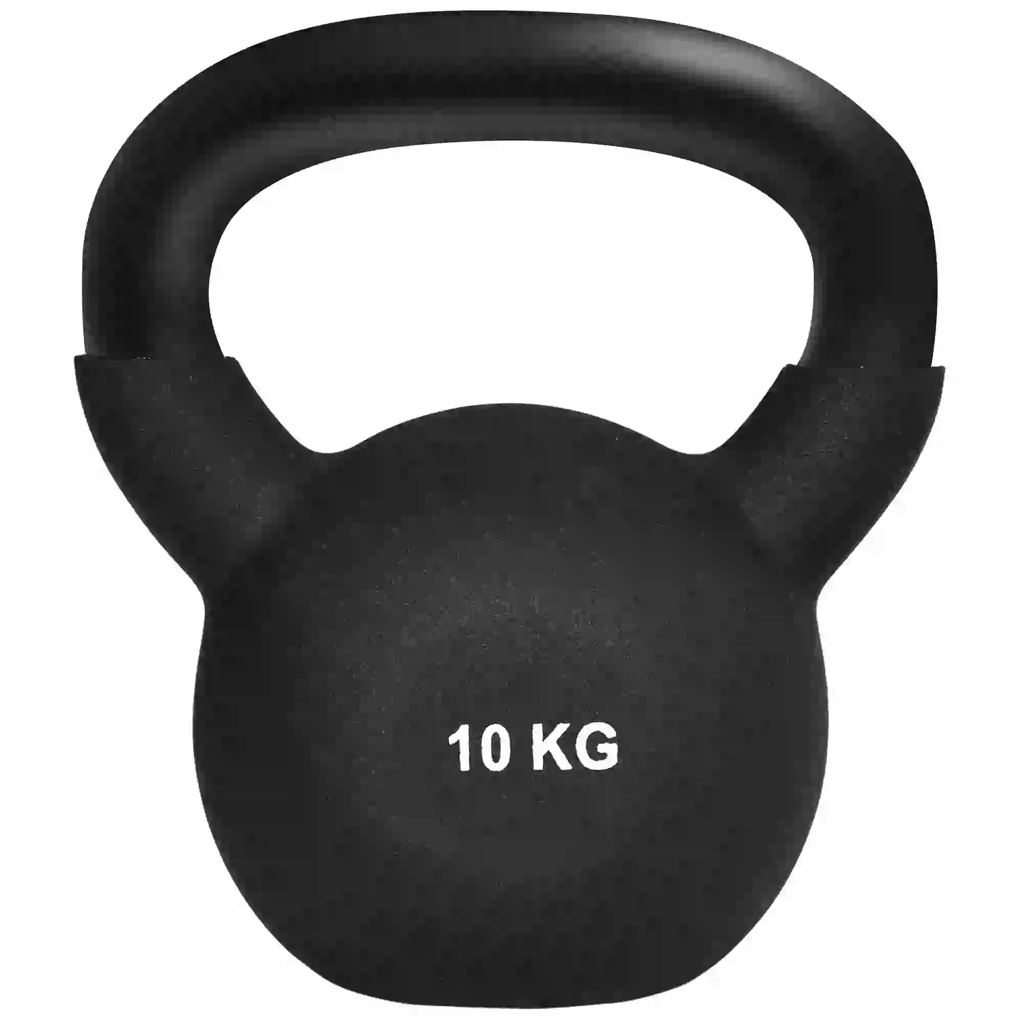 HOMCOM Kugelhantel Kettlebell zweihändig nutzbar bodenschonend