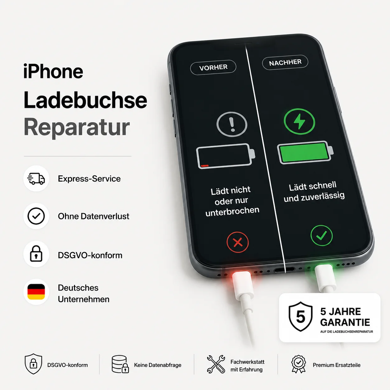 iPhone Ladebuchsen Reparatur