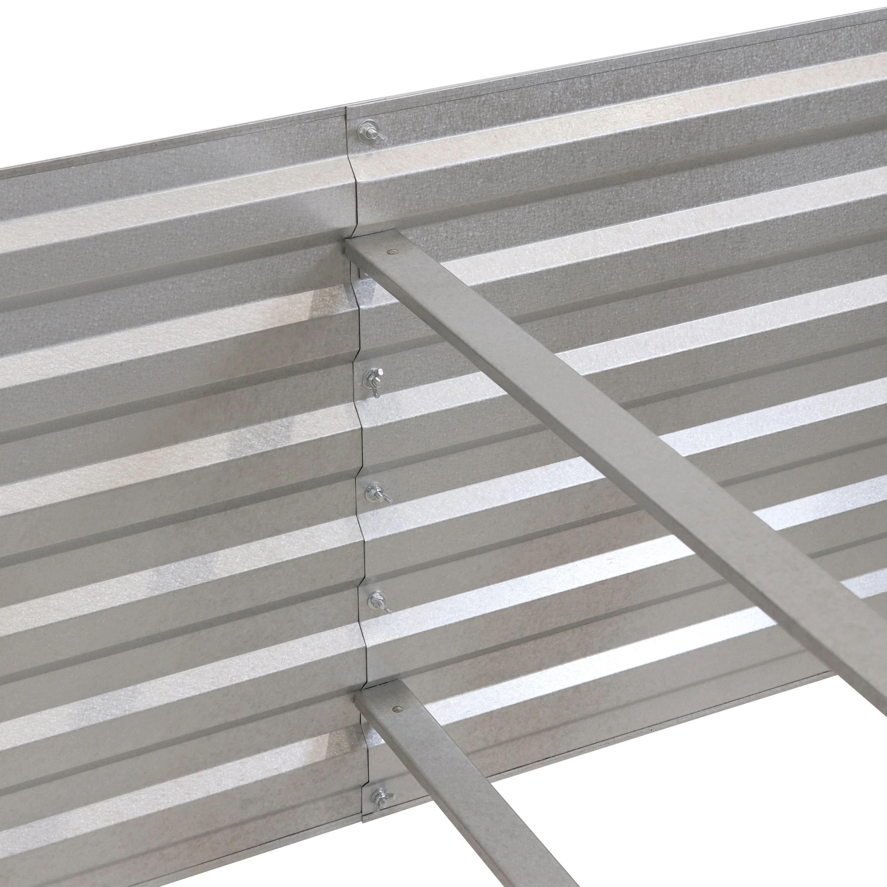 2025 Cama Elevada Rectangular para Jardín Sunnydaze de Acero Galvalume - 180 cm