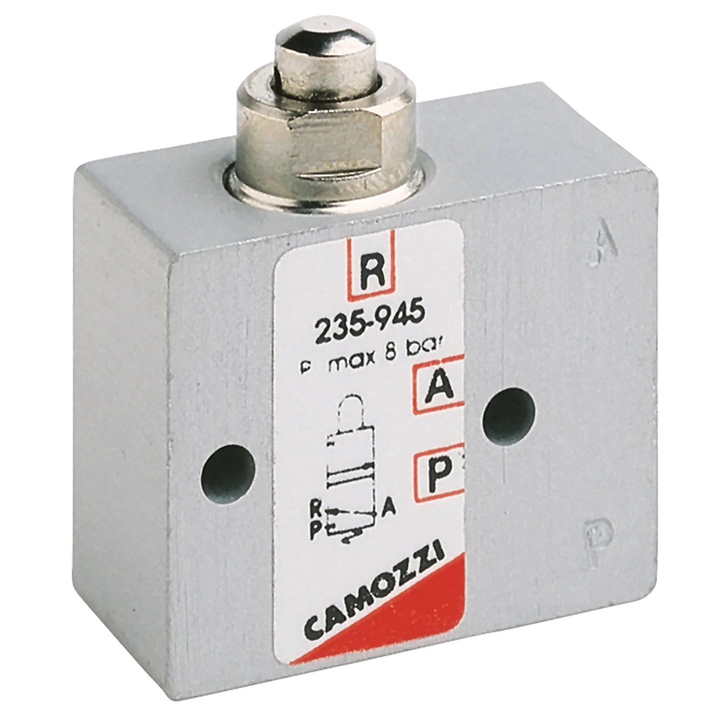 Camozzi 235 945 - M5 Plunger Spring Return Valve