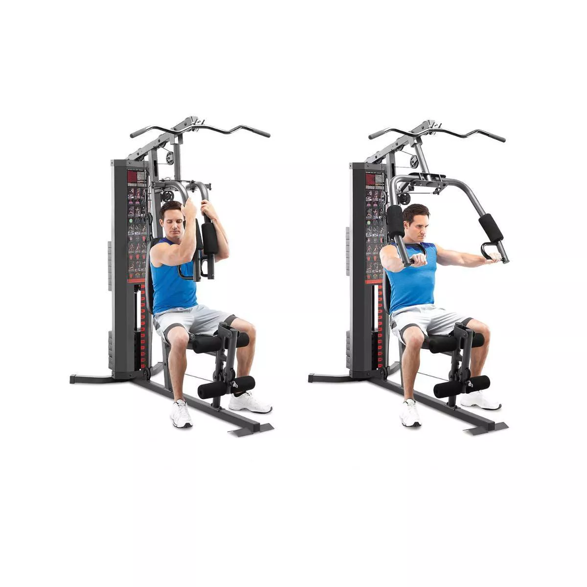 Marcy MWM-990 Home Gym, 150lbs Stack, Steel Frame, Dual-Action Arms, Compact Design