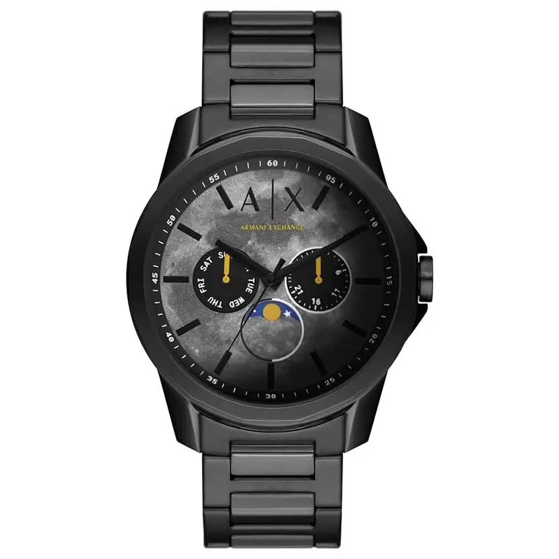 Armani Exchange Moonphase Multifunction Black Men's Watch - AX1738