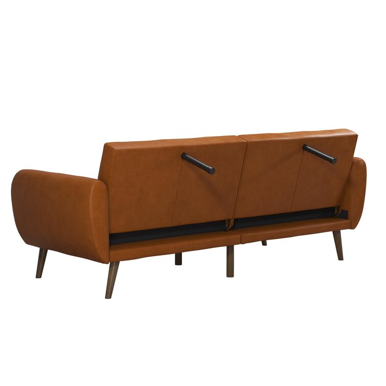 Brittany 81.5'' Vegan Leather Convertible Sofa
