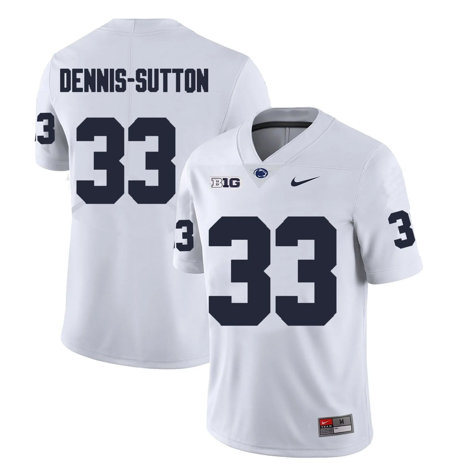 Men��s Penn State #33 Dani Dennis-Sutton Football Jersey