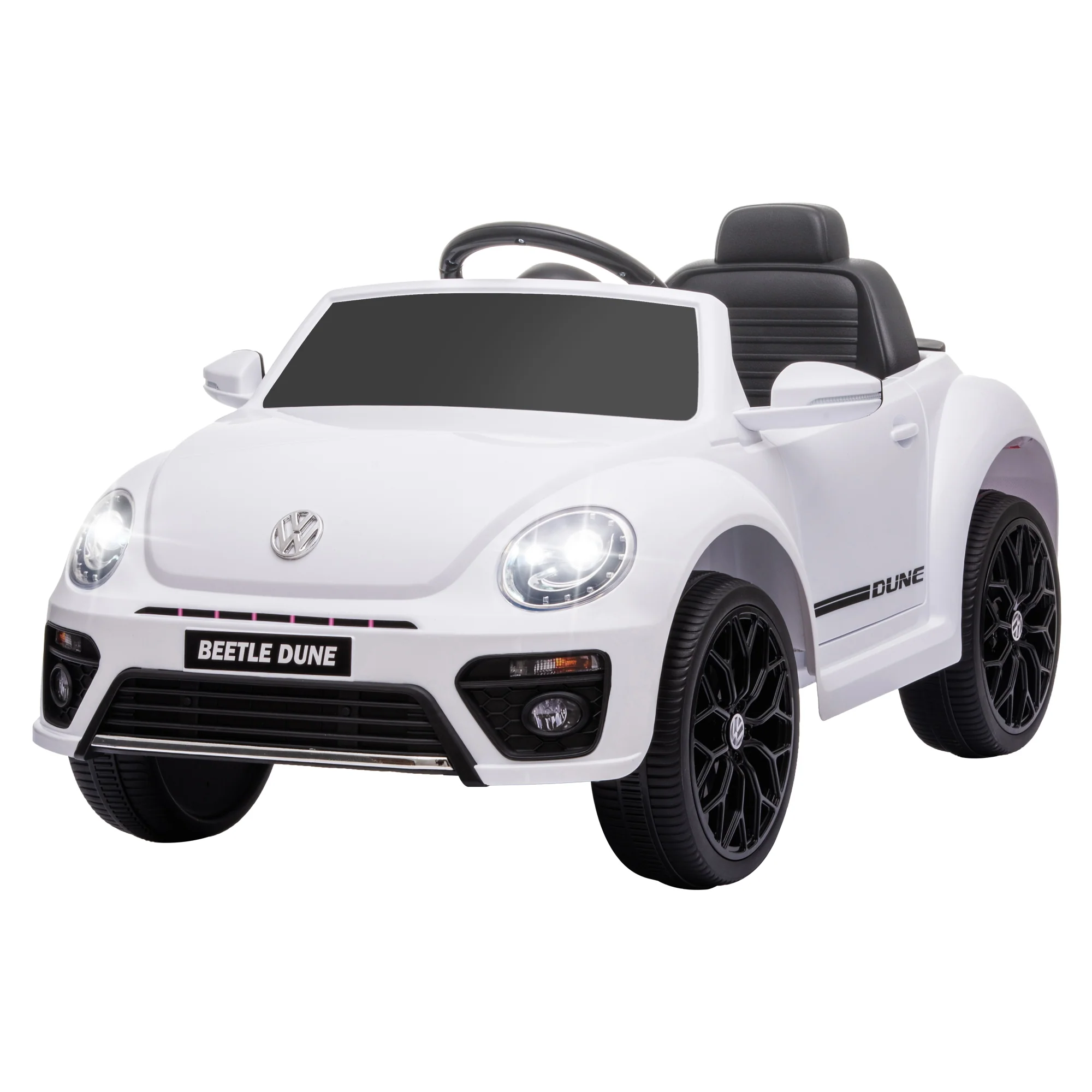 AIYAPLAY Kinder Elektroauto 12V mit Fernbedienung Weiß