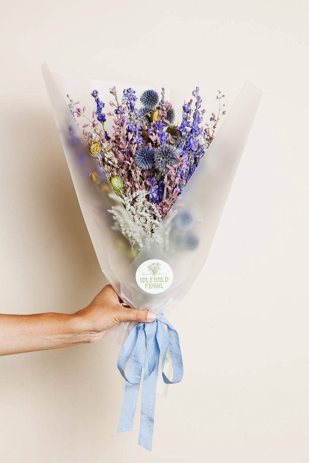 Lilac Dried Field Bouquet IDLEWILD FLORAL CO