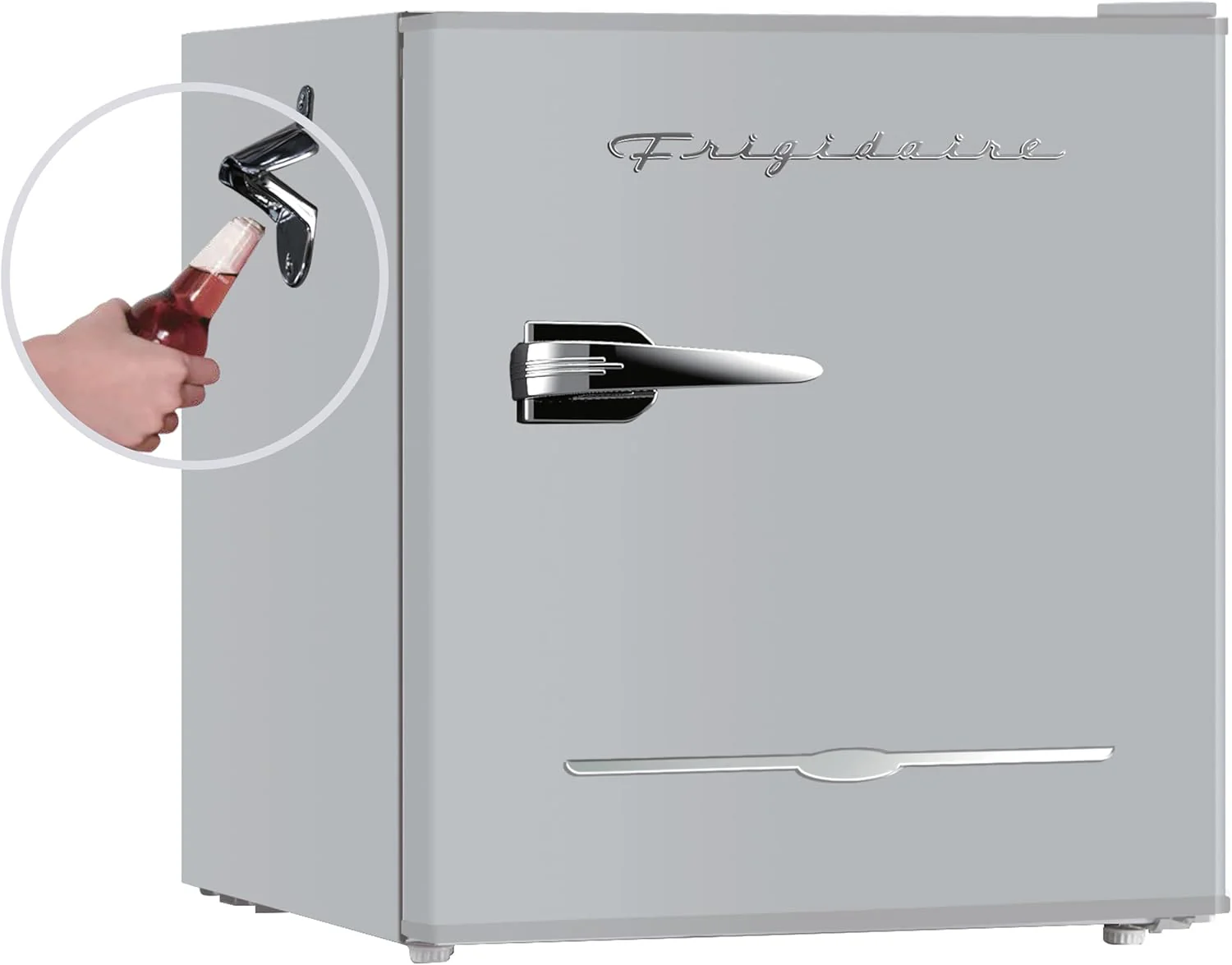 Frigidaire EFR176 Retro Compact Fridge with Chiller Mini Refrigerator with Built-in Bottle Opener for Office, Bedroom, Dorm Room or Cabin, 1.6 cu ft 16