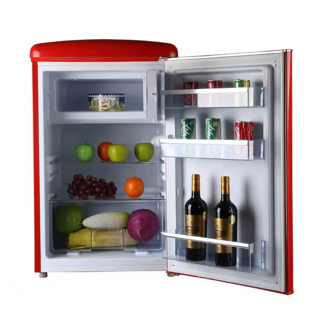 SPC Kühlschrank mit Gefrierfach, KS2777-1 rot