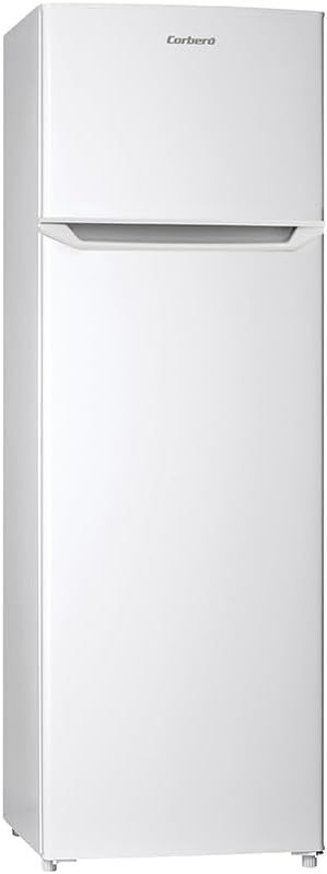 Corberó - Frigorífico 2 Puertas | CF2PH1664W | 248L | 164.5cm | Luz interior | Cajón Crisper | Estantes de cristal ajustables | Descongelación Manual | Blanco