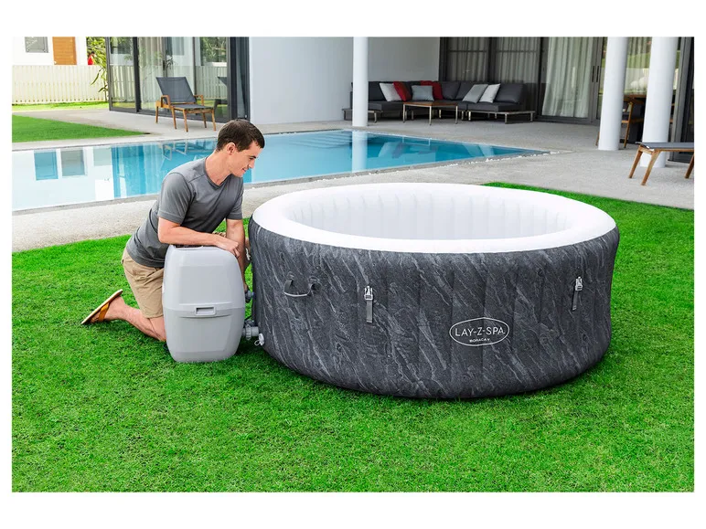 LAY-Z-SPA WLAN-Whirlpool Boracay AirJet Ø 180 x 66 cm, rund