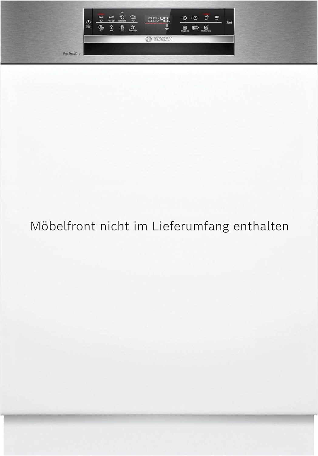 Bosch SMV4ETX08E, Serie 4, Smarter Geschirrspüler Vollintegriert 60 cm, Besteckkorb, Spülmaschine mit Programmassistent, besonders Leise, Rackmatic, Automatische Türöffnung, InfoLight, AquaStop