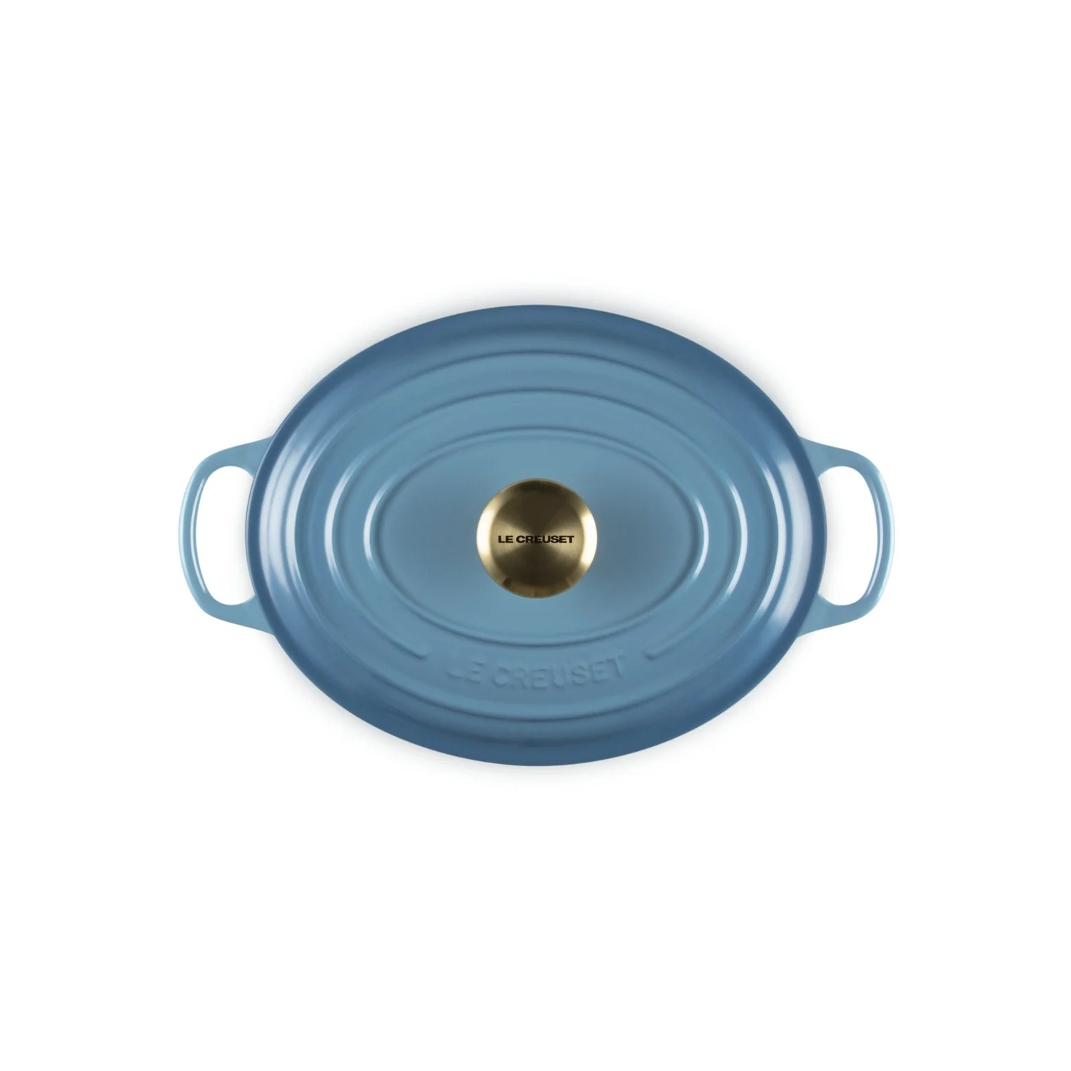 Le Creuset Pfanne Signature Bräter Oval  27 cm Chambray