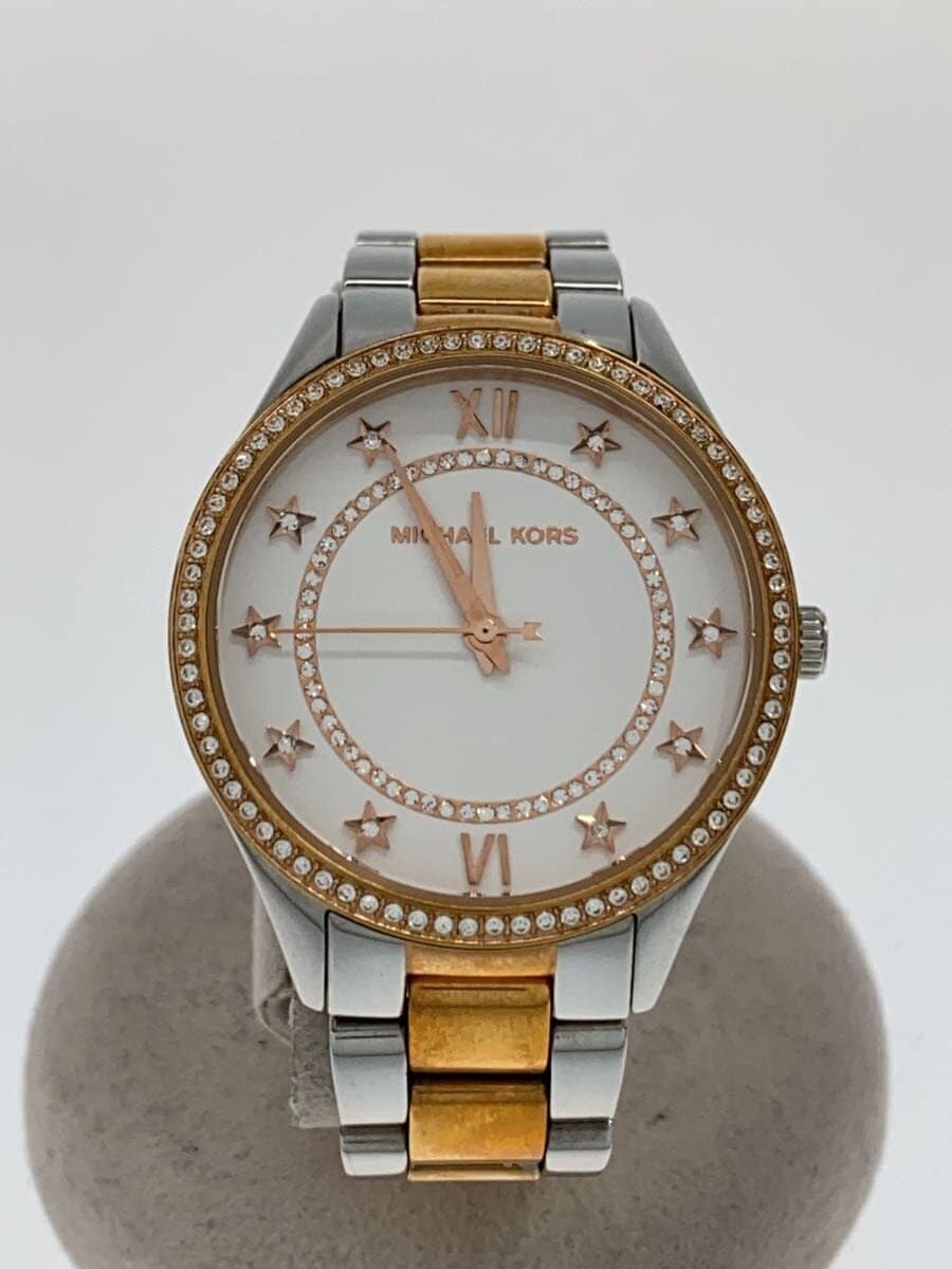 Michael Kors Runway White Dial Tow Tone Women's Watch - MK4483