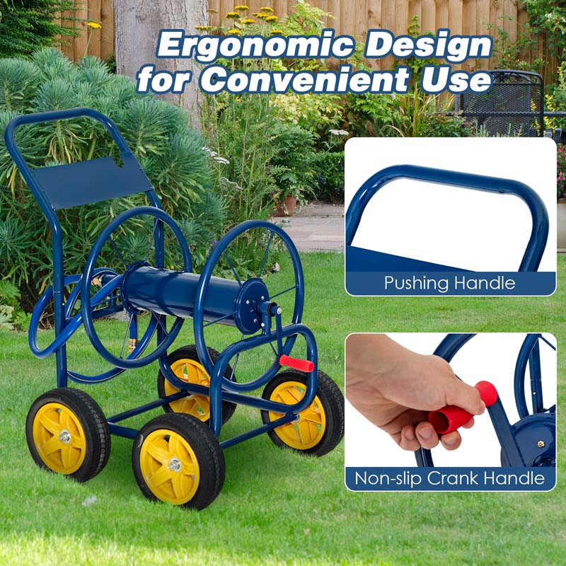 Eletriclife Garden Hose Reel Cart Holds 330ft of 3/4 Inch or 5/8 Inch Hose