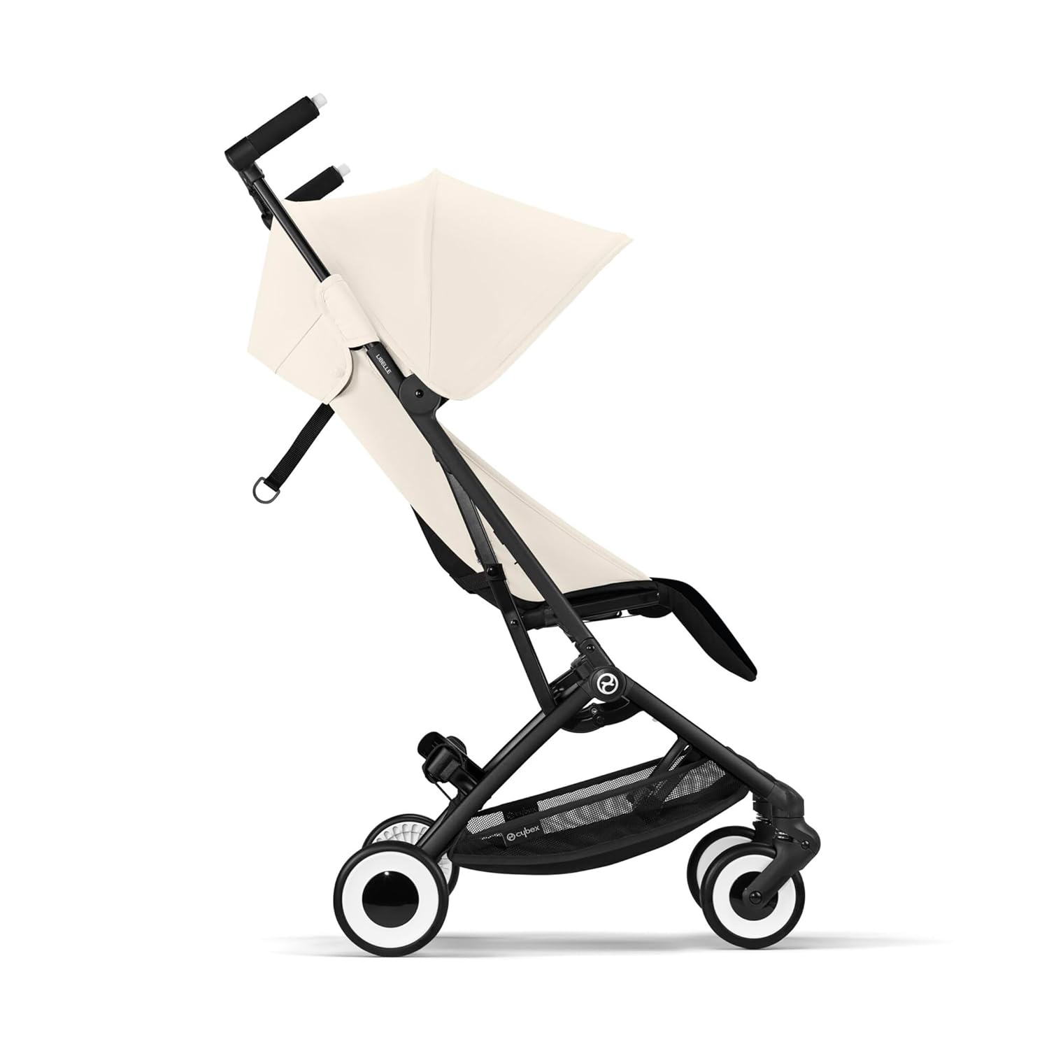CYBEX Gold Kinderwagen Libelle mit One-Pull Harness, Von ca. 6 Monaten bis ca. 4 Jahre (max. 22 kg), Ultraleicht (nur 6 kg), Almond Beige (Beige mit taupefarbenem Rahmen)